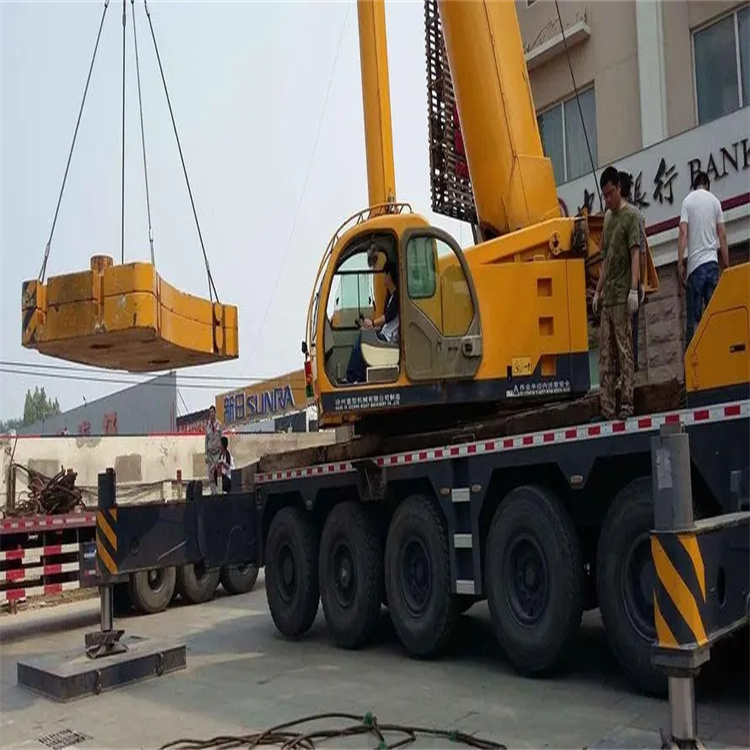 杭州西湖当地吊车出租|机器吊装|75吨|工厂搬迁服务